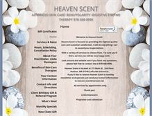 Tablet Screenshot of heavenscent.skincaretherapy.net