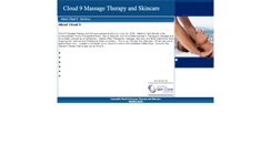 Desktop Screenshot of cloud-9.skincaretherapy.net