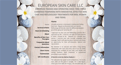 Desktop Screenshot of europeanskincare.skincaretherapy.net