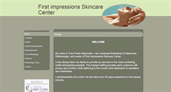 Desktop Screenshot of firstimpressionsskincarecenter.skincaretherapy.net