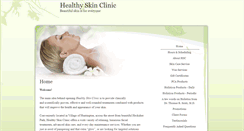 Desktop Screenshot of healthyskinclinic.skincaretherapy.net