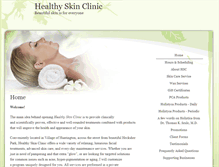 Tablet Screenshot of healthyskinclinic.skincaretherapy.net