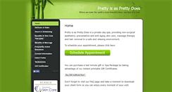 Desktop Screenshot of prettyis.skincaretherapy.net